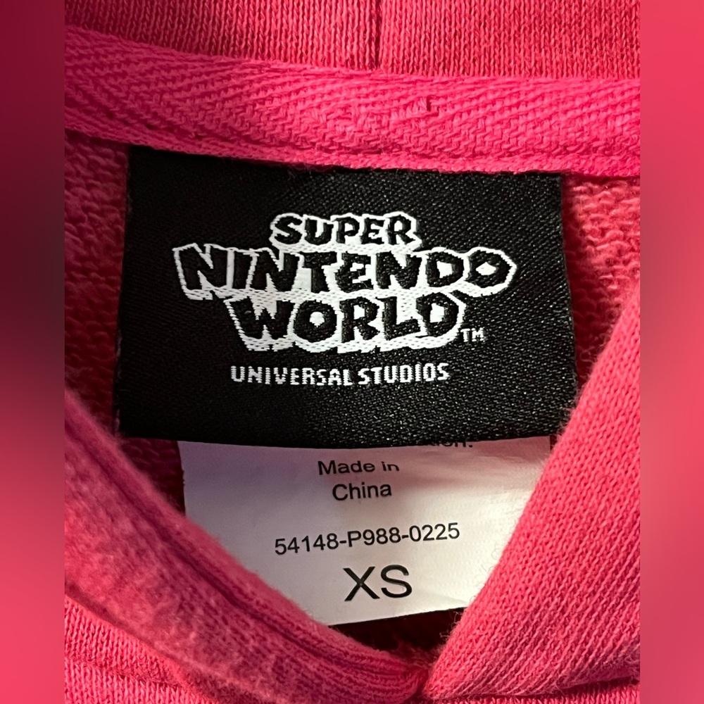 2025 Universal Studios Super Nintendo World Peach Jacket Hoodie XS - Picture 3 of 5